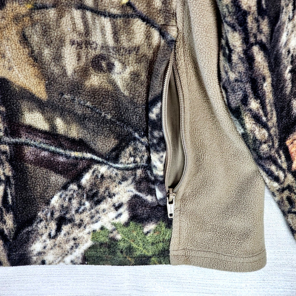 Mossy Oak Men's Coat Soft Shell Camo Full Zip Jacket Woodland Pattern Size XL - Picture 6 of 8